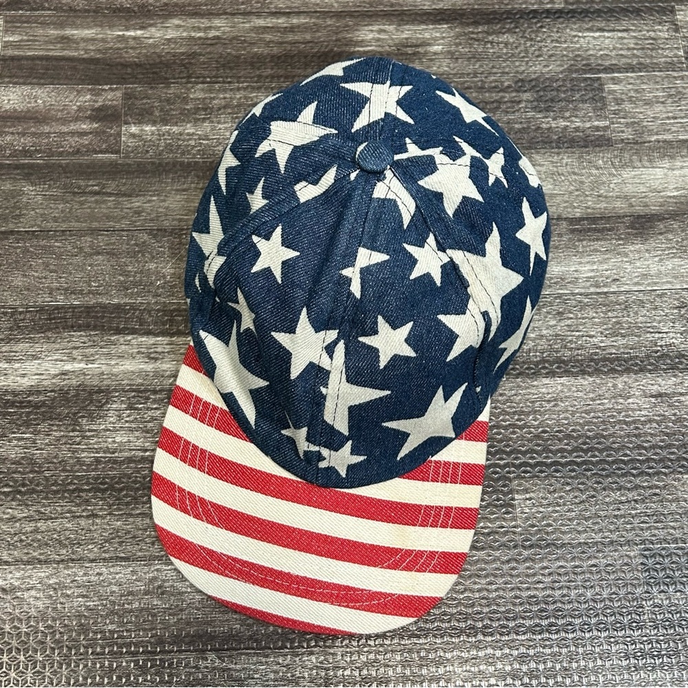 Women’s One Size USA Flag Americana Theme Baseball Hat by Mudd